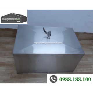 Thùng đá inox âm bàn inox  kt 650 x 450 x 300