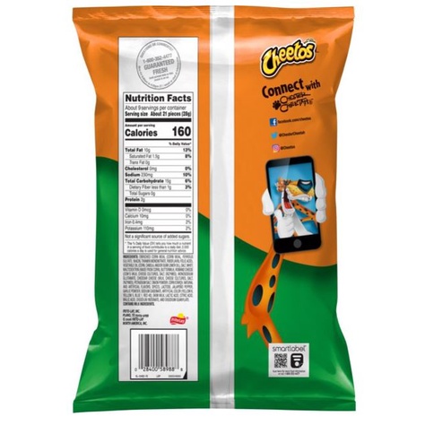 Bánh Cheetos  Cheddar Jalapeno Crunchy 226.8g