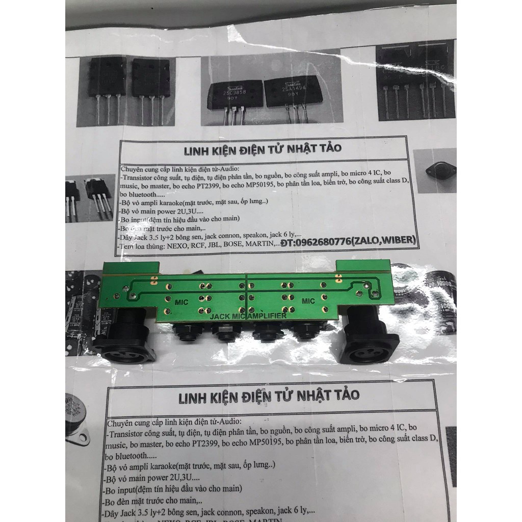 Bo Jack input tín hiệu main power CA20-PV7200(loại 4 jack 6 ly, 2 jack cannon)