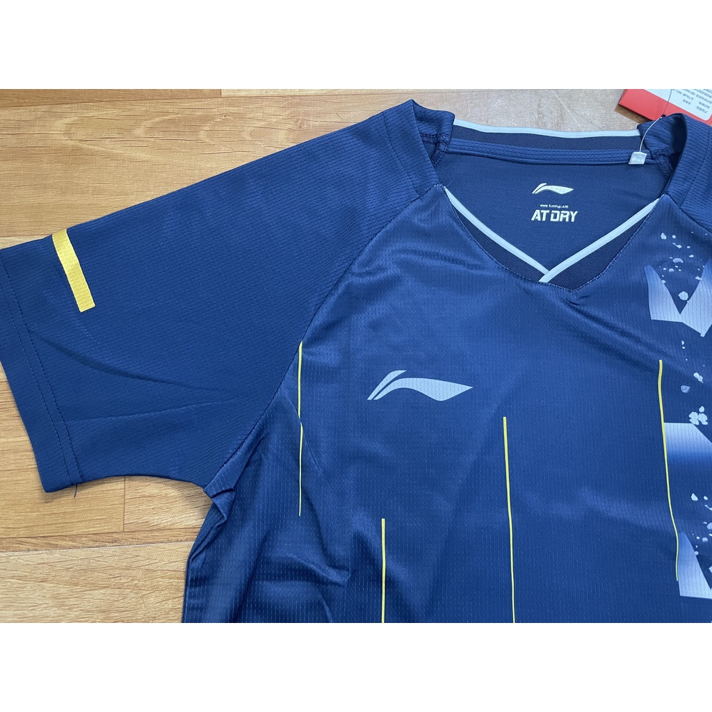 Áo cầu lông Lining 6262 xanh than (nam,nữ)