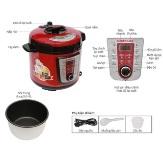 Nồi áp suất Sunhouse SHD1757 5L