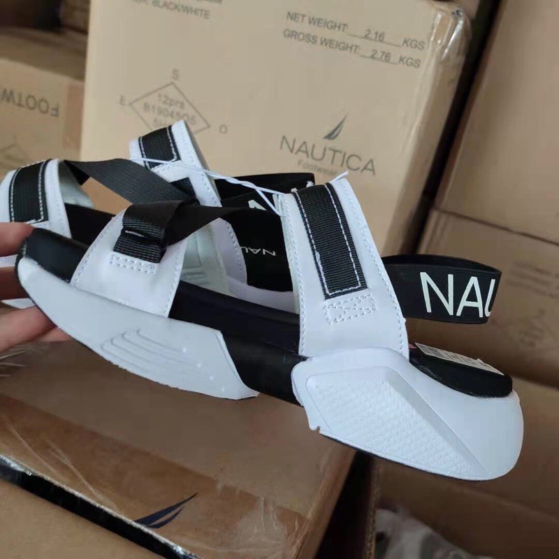 Dép Sandal Nauticas Hàng Chính Hãng, Tqxk, Cá Tính, Mềm Nhẹ, Êm Chân. Cao 5cm