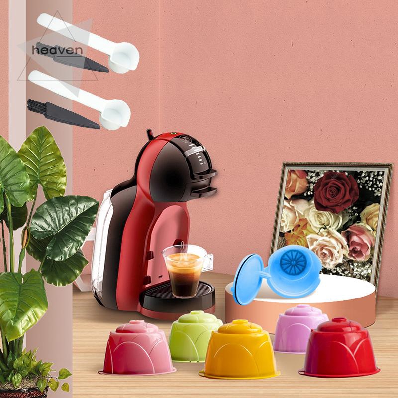 Set 3 Cốc Lọc Cà Phê Kèm Muỗng Và Bàn Chải Chuyên Dụng Cho Máy Pha Cà Phê Nescafe Dolce