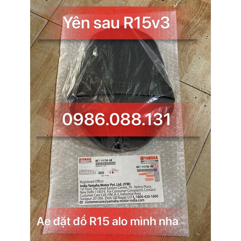 yên sau R15v3 zin chính hãng