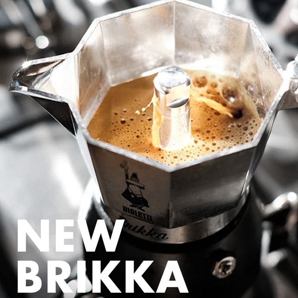 Ấm Pha Cà Phê Moka Bialetti Brikka 2 Cups - 4 Cups [Phiên Bản 2020] - Nhập Khẩu