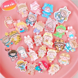 Pin cài áo, sticker cài balo, túi xách, túi vải tote siêu cute