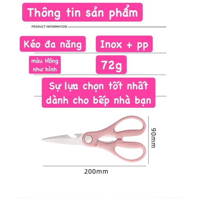 kéo đa năng kéo cắt xương mềm rau củ quả