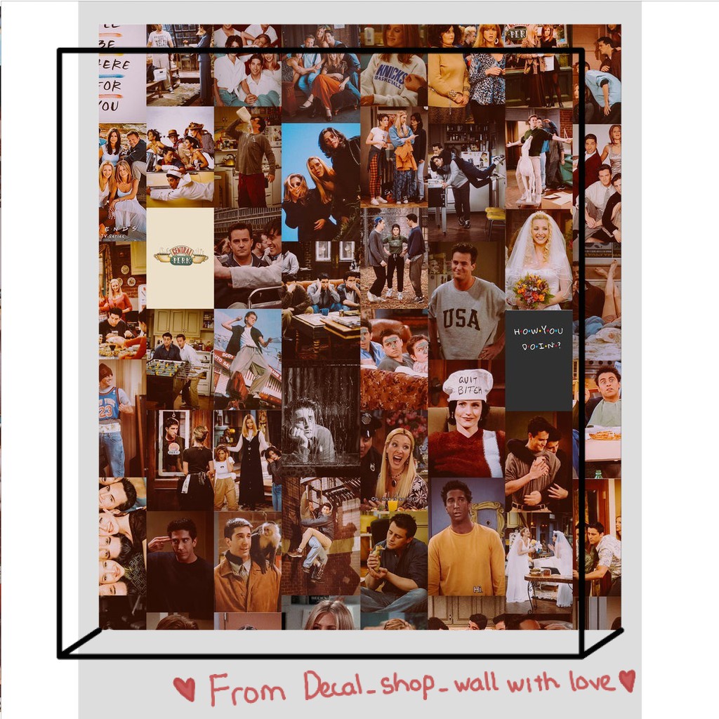 Wall Collage dán tường trang trí decor phòng ngủ - theme FRIENDS