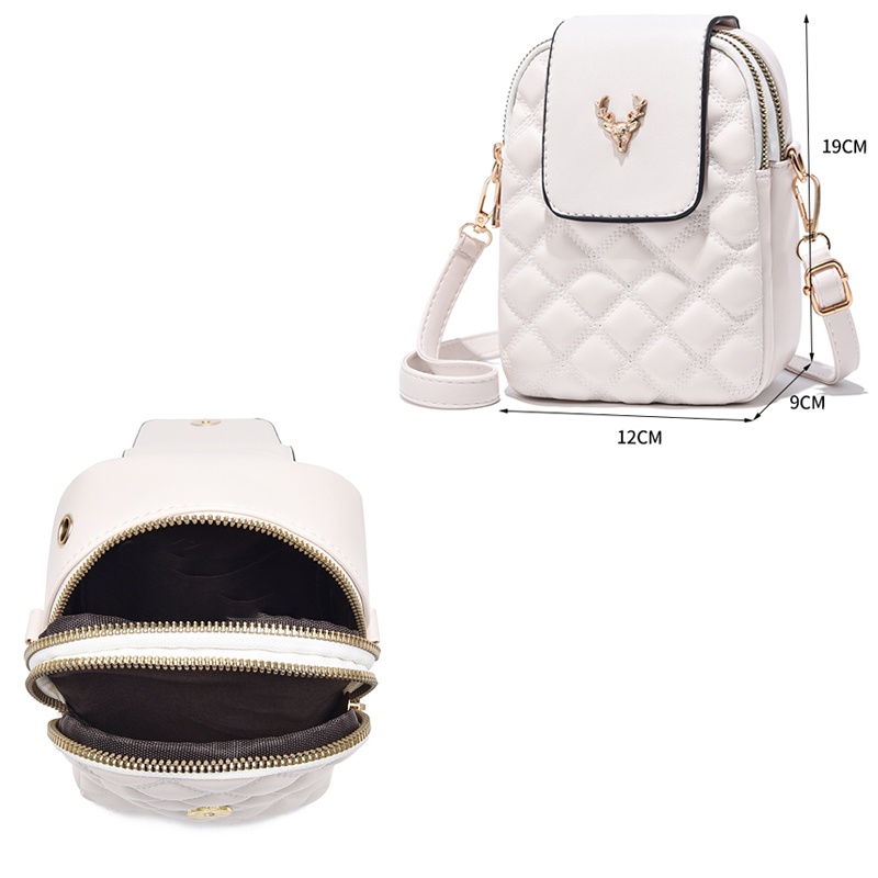 Túi Da Mềm Đeo Vai Đựng Điện Thoại/Tiền Cao Cấp Phong Cách Phương Tây Cho Nữ