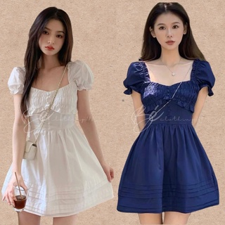 ĐẦM CỔ TIM NHÚN CHỈ NGỰC NÚT BỌC
