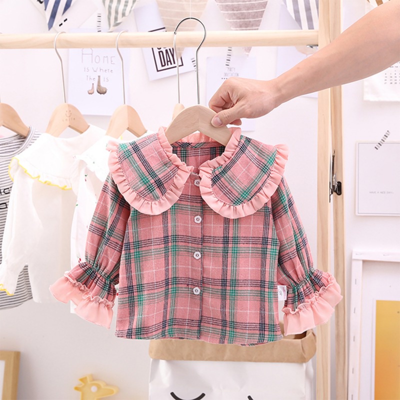 Áo Thun Tay Dài Dáng Rộng Cho Bé Gái