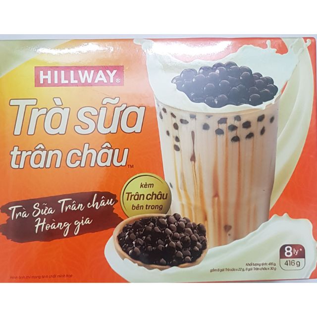 Trà sữa cao cấp Hoàng gia Hillway tự pha có kèm sẵn gói trân châu