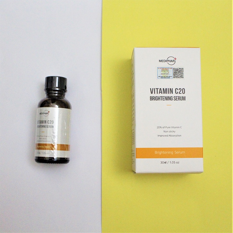 [NHẬP KHẨU-TEM PHỤ] Serum Vitamin C20 Mediphar Mờ Thâm Sáng Da Chống Lão Hóa - 30ml