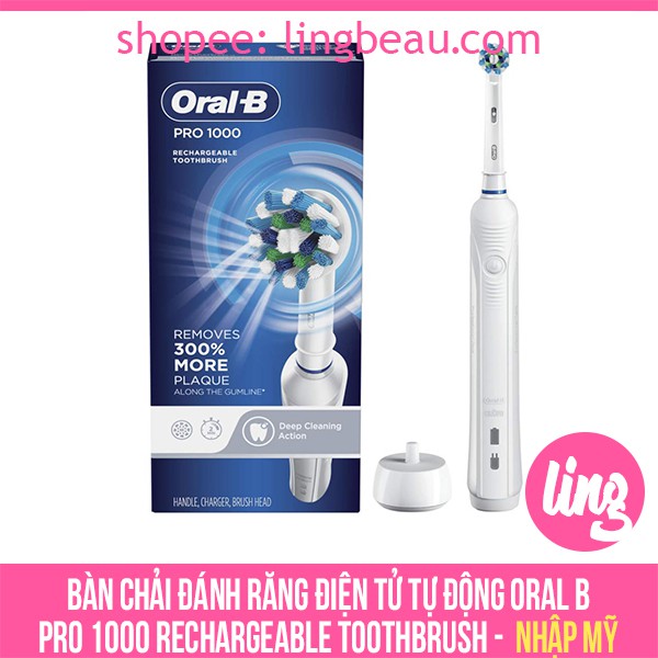 Bàn chải đánh răng điện tử tự động Oral-B PRO 1000 Rechargeable Toothbrush