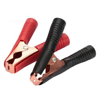 Connector Test Clamp Car Battery Clip 2PCS Red Black Coppering