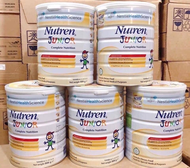 Sữa Nutren Junior 800g Thụy sĩ,Sữa bột dành cho bé từ 12 tháng tuổi