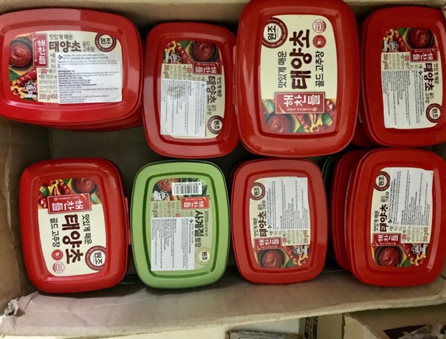 &lt;HOT&gt; Combo 500g bột ớt vảy chakhan và hộp 200g tương ớt gochujang Hàn Quốc