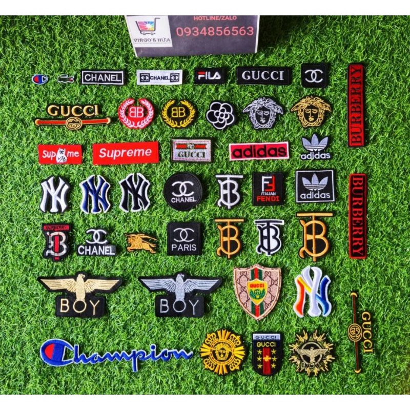 Sticker Thêu Ủi Hình Thương Hiệu Các Loại MS8263Y78