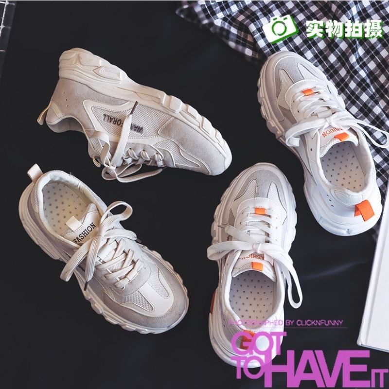 Giày Sneaker Nữ, Giày Thể Thao Mery Shoes Cá Tính Chạy Bộ Vải Lưới Thoáng Khí - MBS132