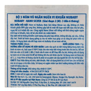 [CHÍNH HÃNG] Bộ Ba Núm Ty NuBaby Cổ Nhỏ Size M