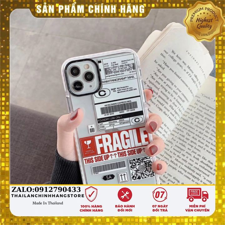 [SIÊU SALE] ỐP LƯNG IPHONE CHỐNG SỐC MÃ VẠCH FRAGILE SIÊU HOT IPHONE 11- 11 PRO- 11 PRO MAX [CASE IPHONE] [FREESHIP]