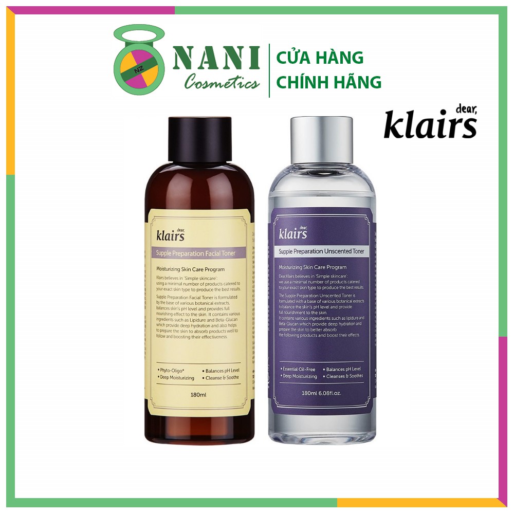Nước Hoa Hồng Klairs Supple Preparation Toner 180ml [Mẫu Mới] | BigBuy360 - bigbuy360.vn