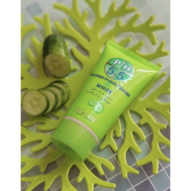 Sữa rửa mặt KUSTIE Cucumber Hydrate Cleanser 150ml (Thương hiệu đến từ Pháp)