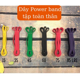 Dây kháng lực tập gym Power Band đa năng hỗ trợ tập tay chân mông thể dục tại nhà GYGAP