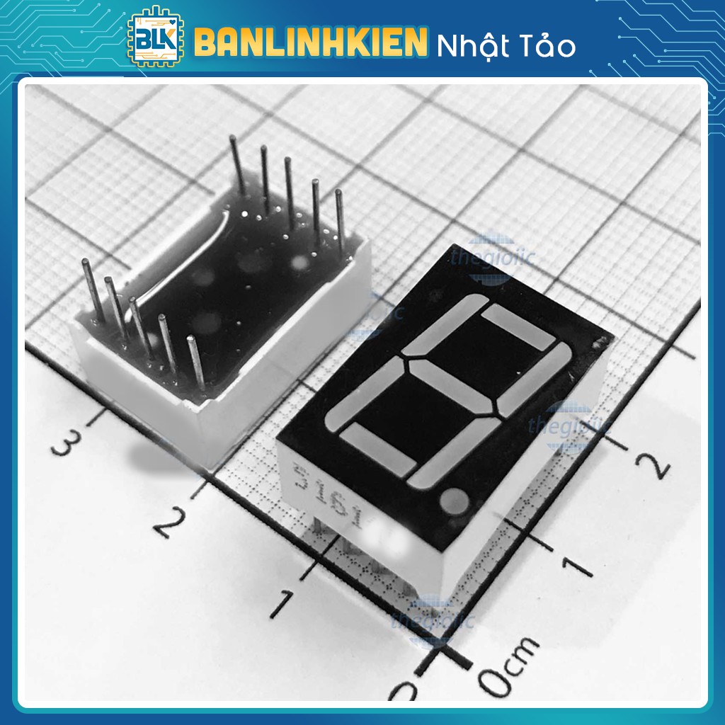 Led 7 0.56 1 Số Anot (Sáng Đỏ) Dương Chung