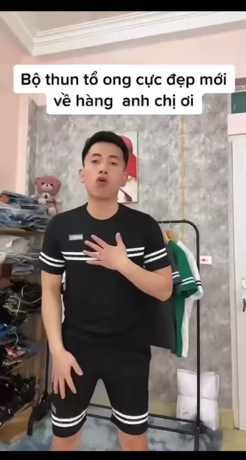 Bộ Quần Áo Mặc Nhà Thể Thao Nam Chất Tổ Ong Mùa Hè Phong Cách Cao Cấp | BigBuy360 - bigbuy360.vn