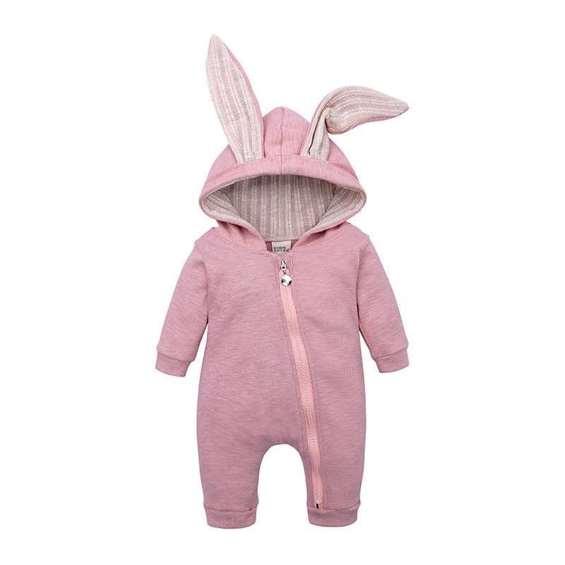 Bộ thỏ cotton có mũ trùm đầu cho bé