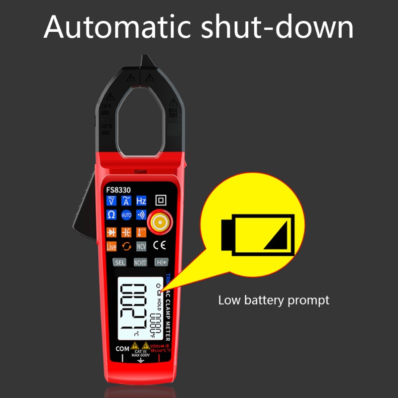 Kẹp Vạn Năng Kế Kỹ Thuật Số AC Kỹ Thuật Số Cho Đồng Hồ Đo Điện Áp DC RMS Auto RMS