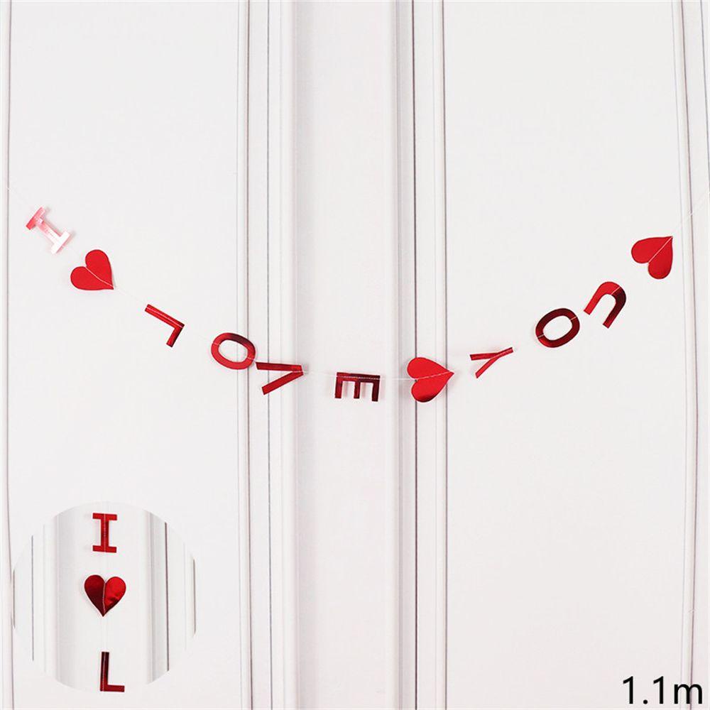 .Phụ Kiện Trang Trí Bong Bóng Hình Trái Tim In Chữ I Love You|Phụ Kiện Trang Trí Ngày Lễ Tình Nhân Lãng Mạn