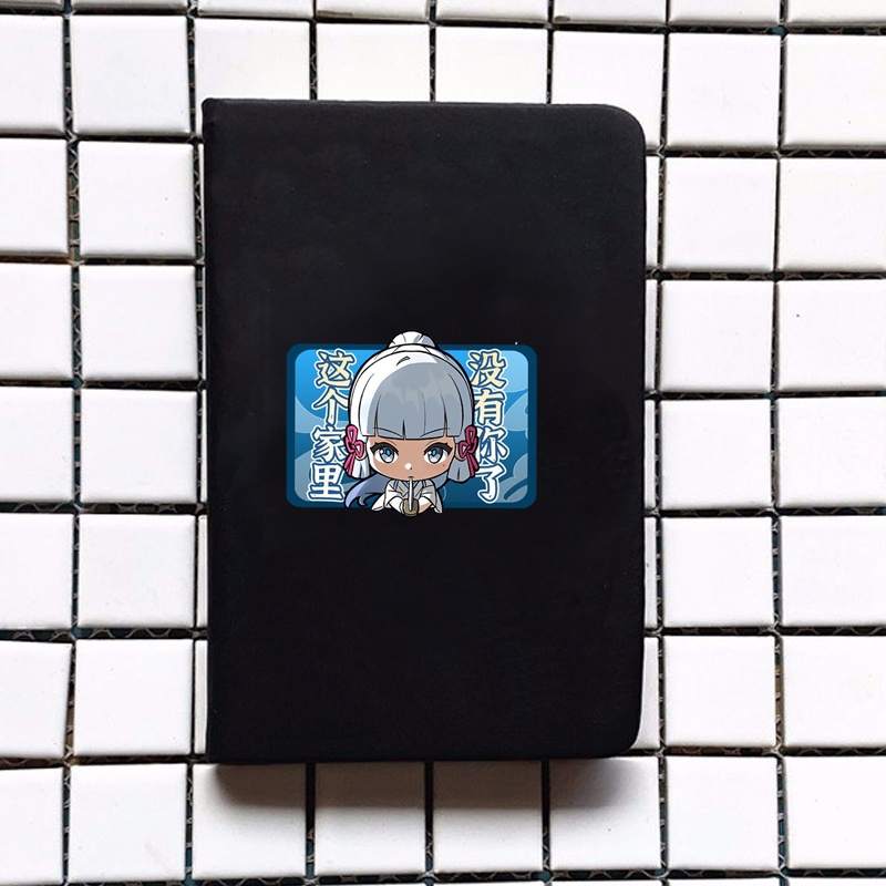 Sổ da cầm tay A6 in hình GENSHIN IMPACT ver CHỮ NHẬT game anime chibi ghi chép tiện lợi đi học