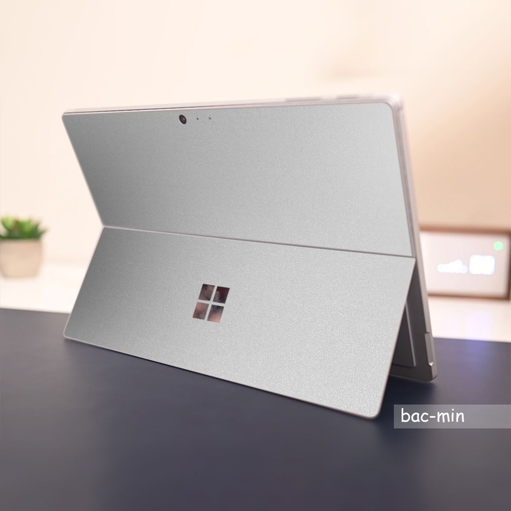 Skin dán Aluminum Chrome màu bạc mịn cho Surface Go, Go 2, Pro 2, Pro 3, Pro 4, Pro 5, Pro 6, Pro 7, Pro 8, Pro X, sf 3