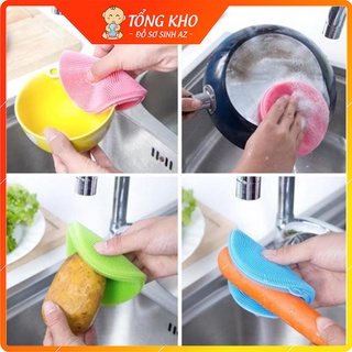 Miếng rửa bát, miếng rửa chén silicon đa năng rửa siêu sạch, tiện lợi