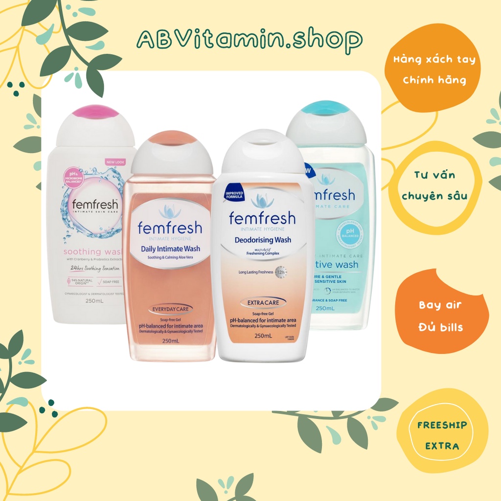 Dung dịch vệ sinh phụ nữ FemFresh Úc