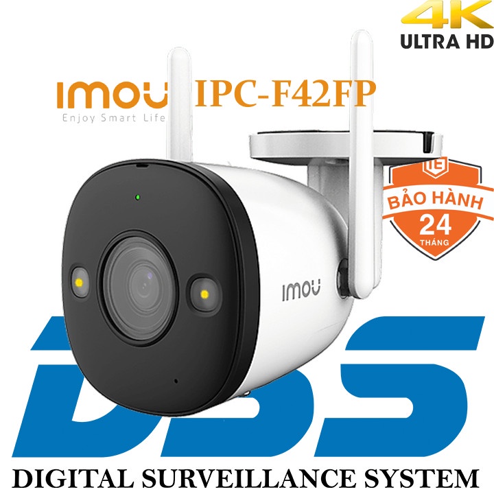 CAMERA IP WIFI NGOÀI TRỜI IMOU IPC-F42FP 4MP 2K TÍCH HỢP MIC - CÓ MÀU BAN ĐÊM, PHÁT HIỆN CHUYỂN ĐỘNG, BẢO HÀNH 24 THÁNG