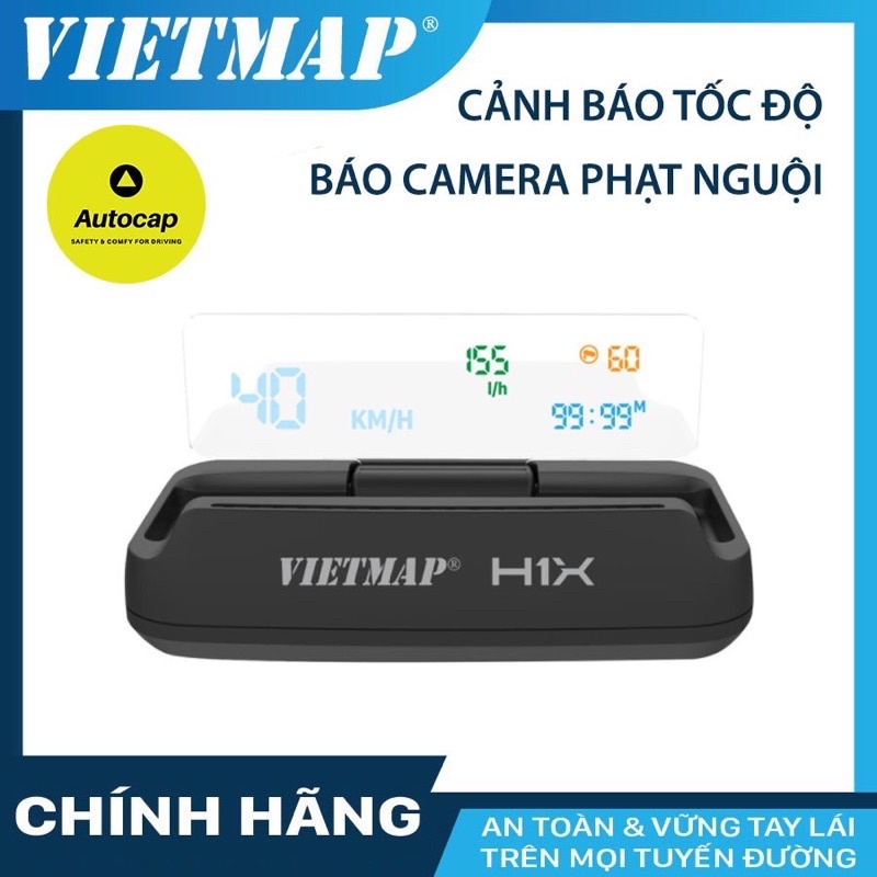 VIETMAP HUD H1X - Màn Hình Hiển Thị Thông Tin Xe Hơi