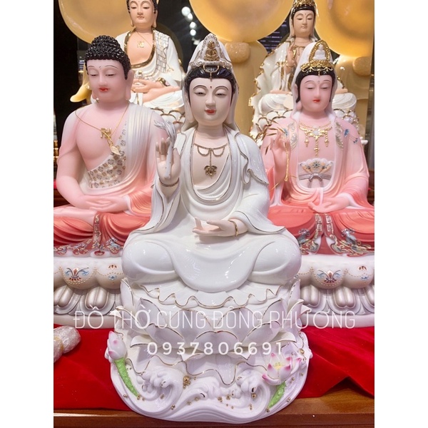 Tượng Mẹ Quan Âm Bồ Tát bằng Sứ - Tượng Phật Bà Quan Âm Thờ Cúng