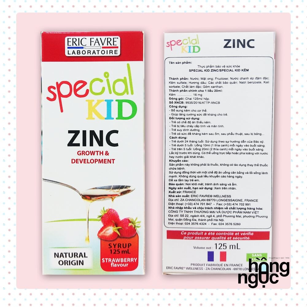 Thực phẩm bảo vệ sức khỏe SPECIAL KID ZINC (Bổ sung kẽm)
