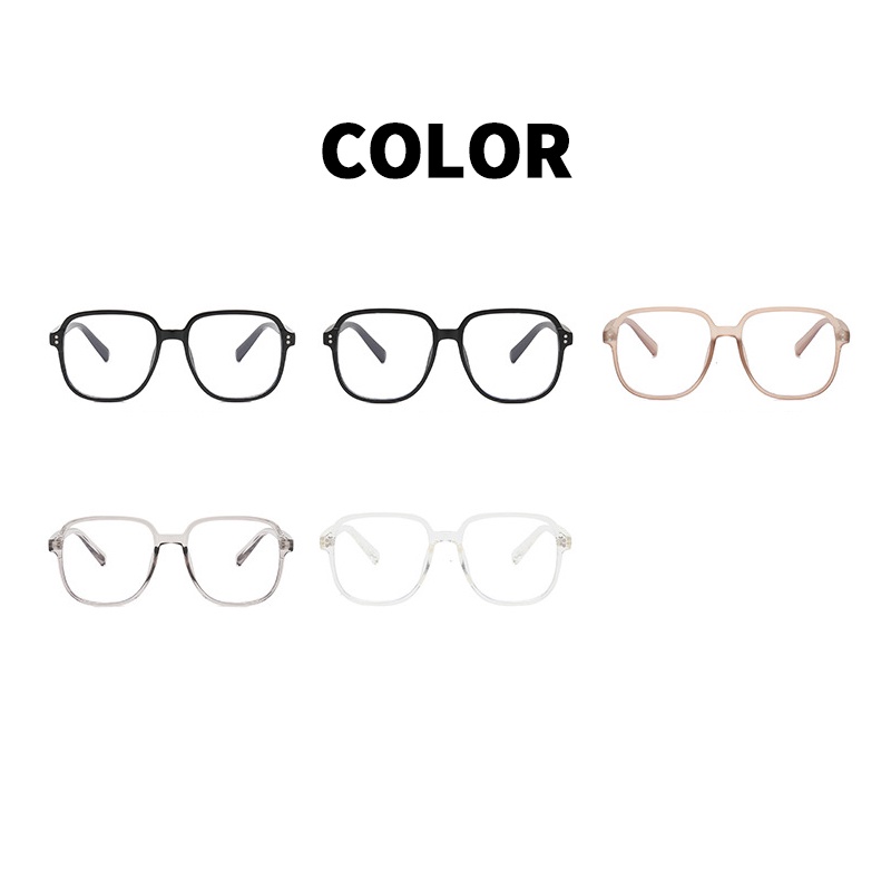 (KIQI-FASHION) COD Kính Đeo Móng Tay Gọng Vuông Siêu Nhẹ Chống Ánh Sáng Xanh Thời Trang Cho Nam Và Nữ