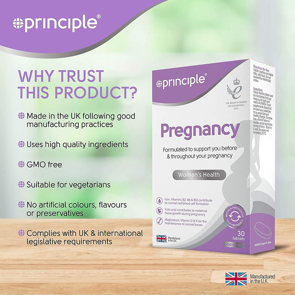 Principle Pregnancy – Bổ sung vitamin và khoáng chất cho phụ nữ thời kỳ mang thai
