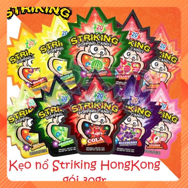 [Chính hãng] Kẹo nổ Striking Hongkong 30gr - Hàng nhập khẩu Công ty (giao vị bất kì)