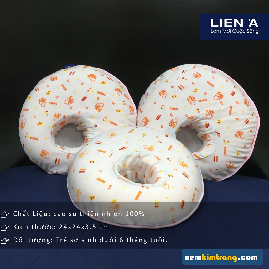 Gối Cao Su ROUND Em Bé Liên Á - CHÍNH HÃNG, CÓ CLIP