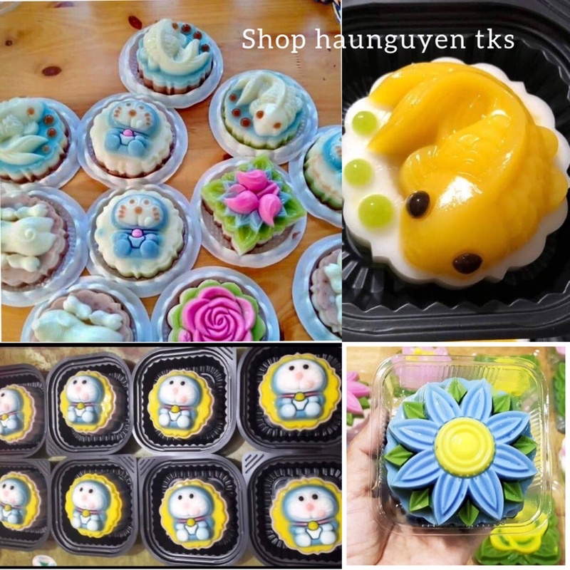 Khuôn trung thu rau câu Vĩnh Trường 250g  dùng làm bánh trung thu, nhấn xôi, cơm