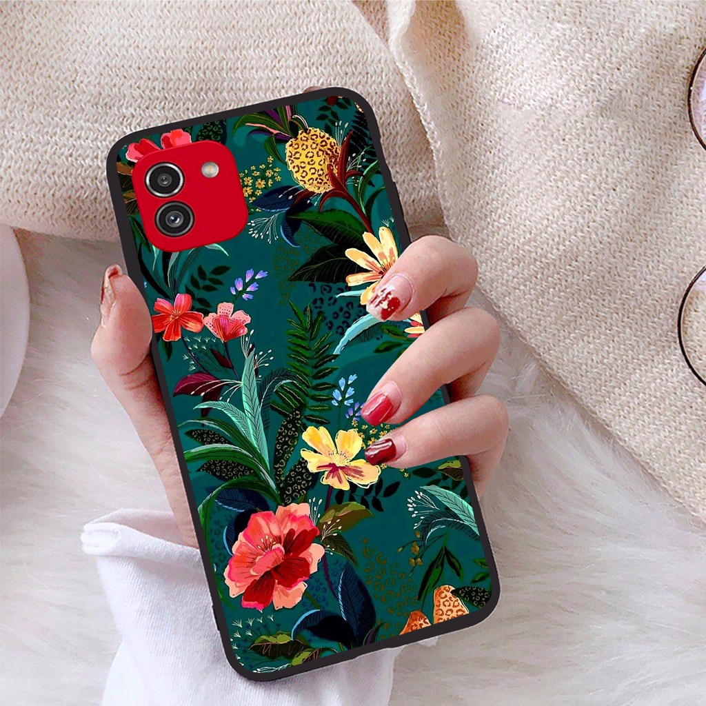Ốp lưng Samsung Galaxy A03 viền dẻo TPU BST Hoạ Tiết Hoa