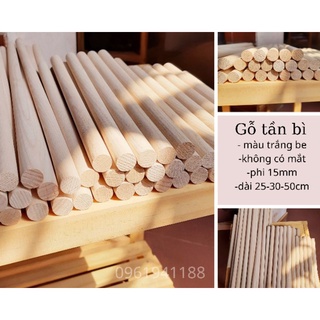 Thanh gỗ tròn tần bì phi 15mm
