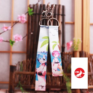 Móc khóa vải có chuông anime re zero