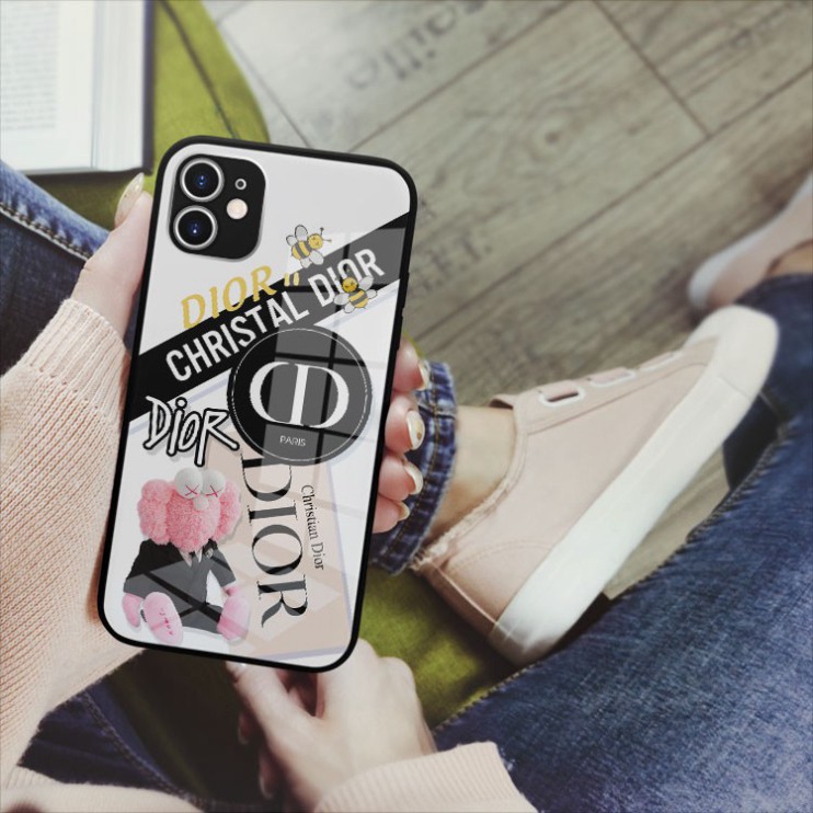 Ốp kính cường lực hình logo Dior yêu chuộng riêng mình Iphone OK-JC20210016